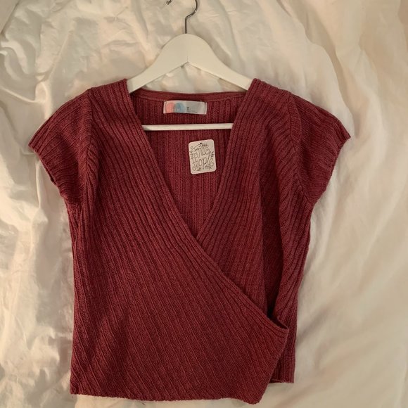 Free People Tops - NWT Free People Knit Top in Plum